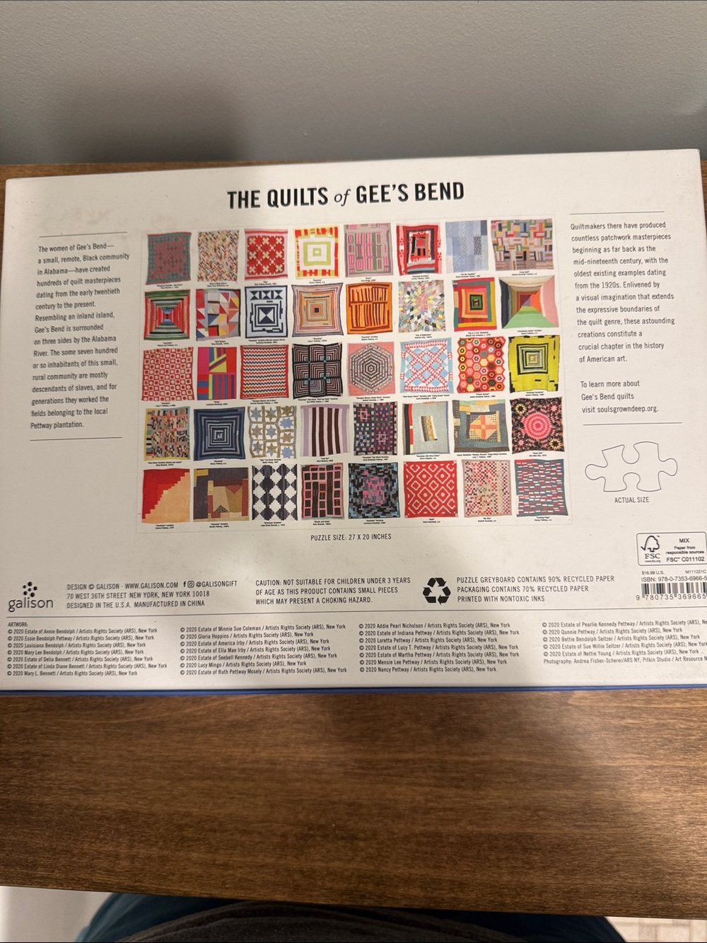 Colorful Quilt Pattern Poster - Multicolor - Picture 2 of 2